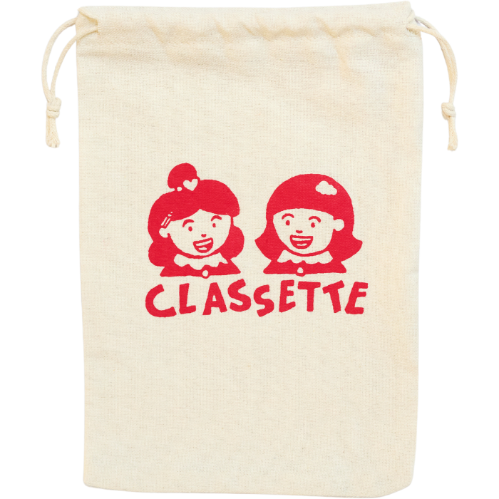 Classette canvas logo bag